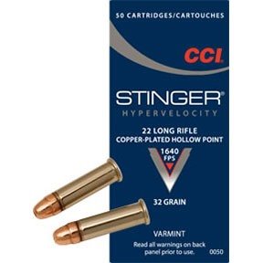22 LONG RIFLE 32GR COPPER PLATED HOLLOW POINT 50/BOX