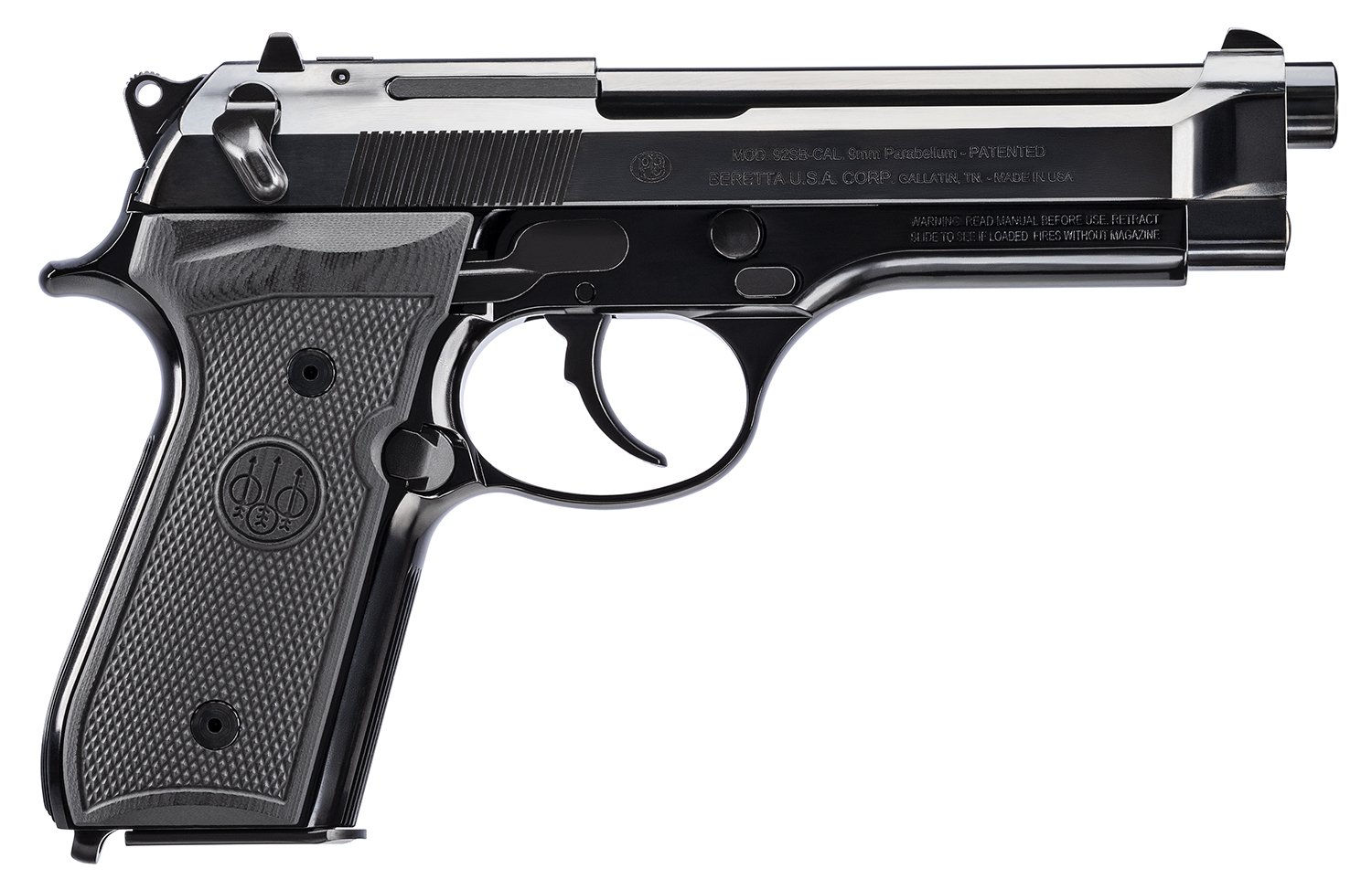 BERETTA 92FS 9MM BL/SYN 4.9" 15+1 50TH