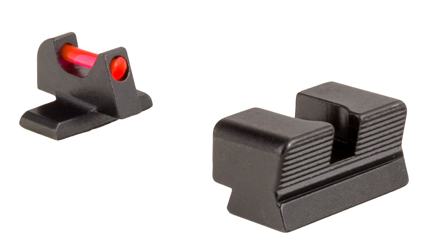 Trijicon 601050 Fiber Sights  Red/Fiber Optic Front Sight-Black/Blank Rear Sight Sig Sauer P225/P226/P228 #8 Front/#8 Rear