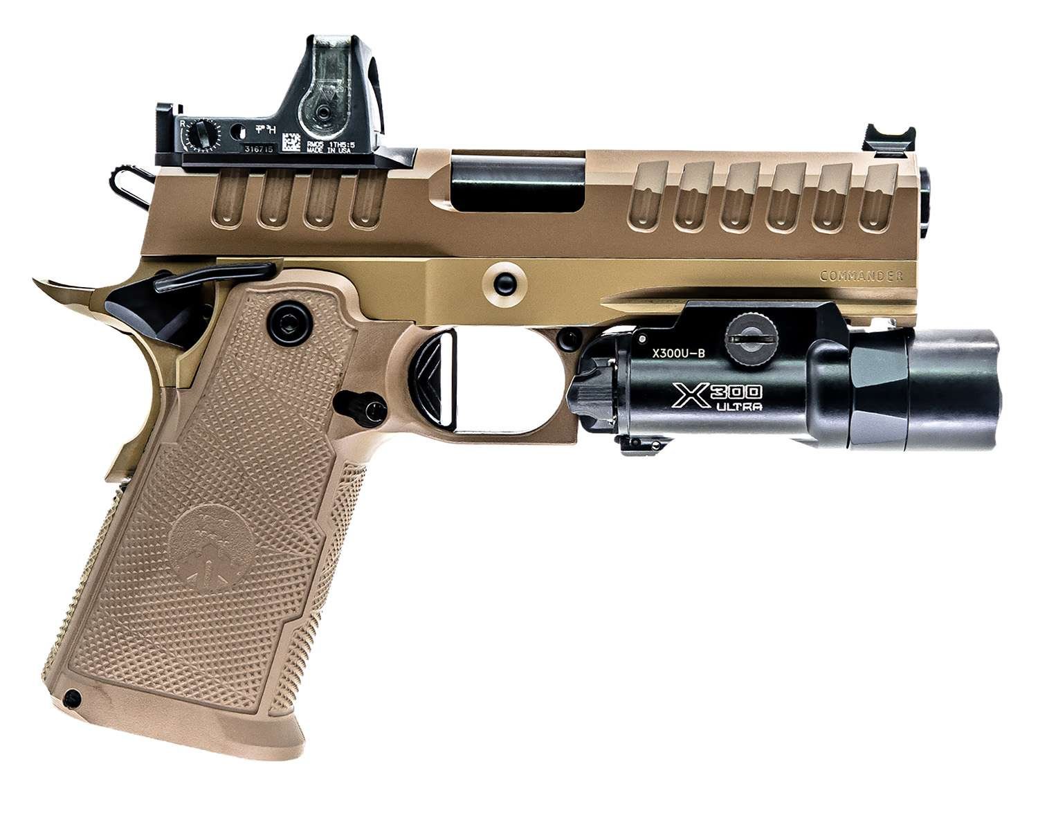WATCHTOWER FIREARMS APACHE HGA 9MM 4.25IN BBL FDE 3 17RD MAGS OPTICS READY