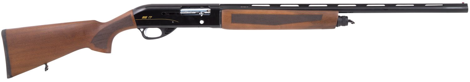 114546.jpg Silver Eagle Arms SE171228 SE17 Semi-Auto 12 Gauge 4+1 3" 28" Vent Rib Barrel Black Rec Turkish Walnut Stock Right Hand (Full Size)