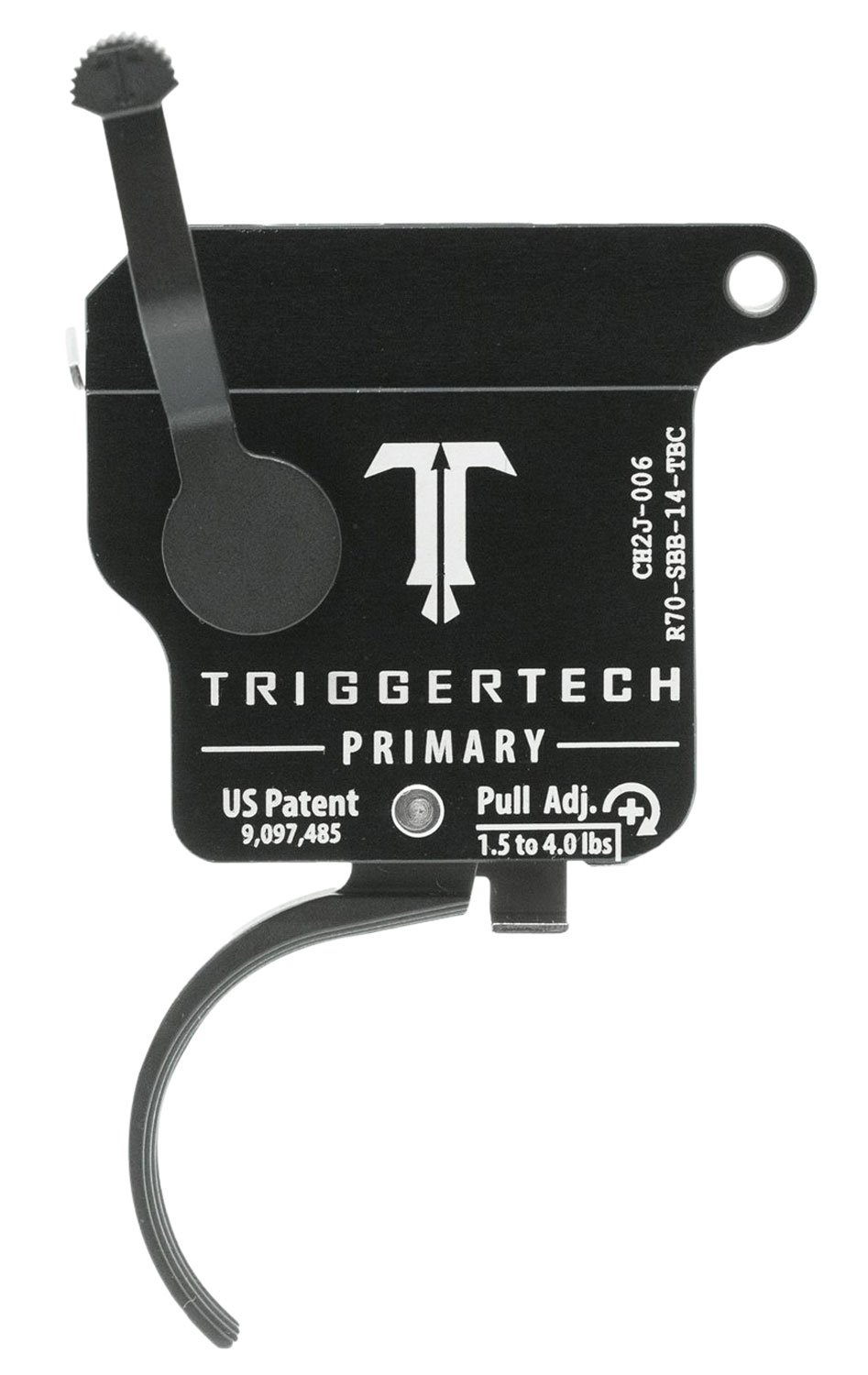115458.jpg TriggerTech R70SBB14TBC Primary Single-Stage Traditional Curved Trigger with 1.50-4 lbs Draw Weight for Remington 700 Right