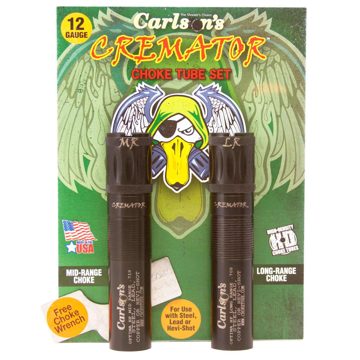 Carlson's Choke Tubes 11662 Cremator  Beretta Optima HP 12 Gauge Mid/Long Range Non-Ported 17-4 Stainless Steel