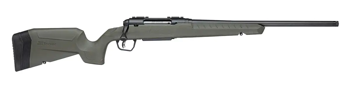 SAVAGE AXIS 2 RIB 308 WIN 22IN BBL GREEN SYNTHETIC STOCK 4RD ACCUTRIGG