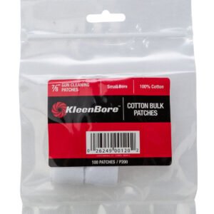 KleenBore P200 Super Shooter .17/ .177/ .200/ .204 Cal Small Bore Rifle 100% Cotton Flannel 100 Per Pack