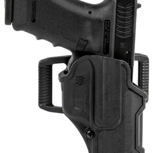 Blackhawk 410757BKR T-Series L2C Non-Light Bearing OWB Black Polymer Belt Slide Fits S&W M&P/SD/Taurus PT 24/7 Pro Right Hand