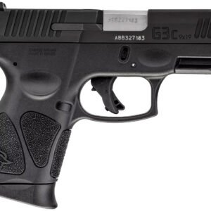 Taurus 1G3C9312X10 G3C Compact Frame 9mm Luger 10+1 3.26" Matte Stainless Steel Barrel, Matte Black Tenifer Serrated Steel Slide, Black Polymer Frame w/Picatinny Rail, Black Polymer Grip, Right Hand