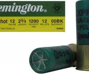 Remington 12 Gauge Ammunition 12SB00 2-3/4" 00 Buck 12 Pellet 5 rounds
