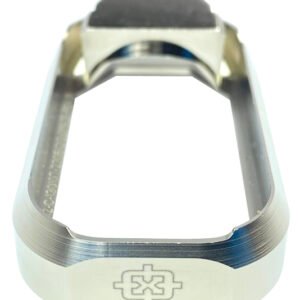 Cross Armory CRGFMWSV Flared Magwell  Compatible w/Glock Gen1-3 Silver Anodized Aluminum