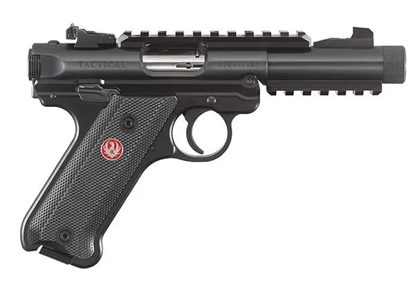 RUGER MRK IV TAC 22LR 4.4" BLUED BLK GRP ADJ SGHT 10RD - Image 2