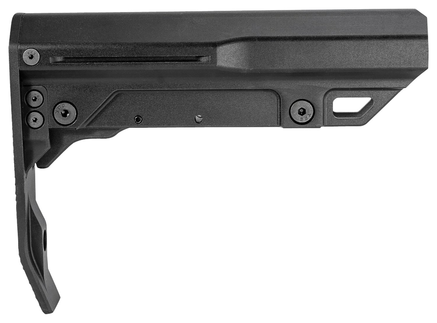 143016.jpg Mission First Tactical BMSMILMTLBL Battlelink Minimalist Mil-Spec Stock Black Aluminum for AR-15 Mil-Spec Buffer Tubes