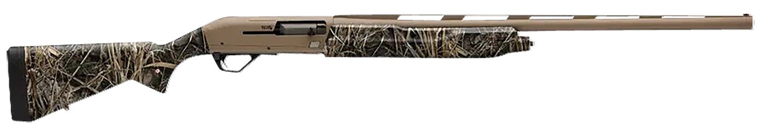 153098.jpg Winchester Repeating Arms 511304291 SX4 Hybrid Hunter 12 Gauge 3.5" 4+1 (2.75") 26", FDE Cerakote Barrel/Rec, Realtree Max-7 Furniture, TruGlo Fiber Optic Sight