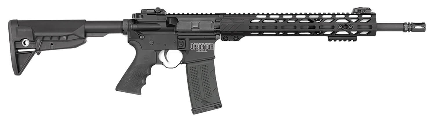 155454.jpg Rock River Arms OP1510 LAR-15M Operator DMR 5.56x45mm NATO 30+1 16", Black, BCM SOPMOD Stock, 13" M-Lok Handguard, Hogue Beavertail Grip, Magpul MBUS Pro Sights, OEM Match Trigger