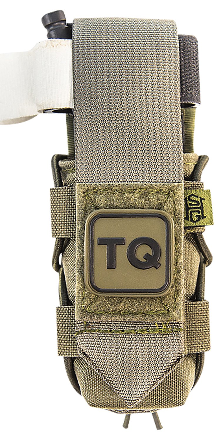 160926.jpg High Speed Gear 11TQ00OD TACO Tourniquet Pouch, OD Green Nylon with Velcro Closure, Fits MOLLE, Compatible with Most Windlass-Style Tourniquets, Includes TQ Patch