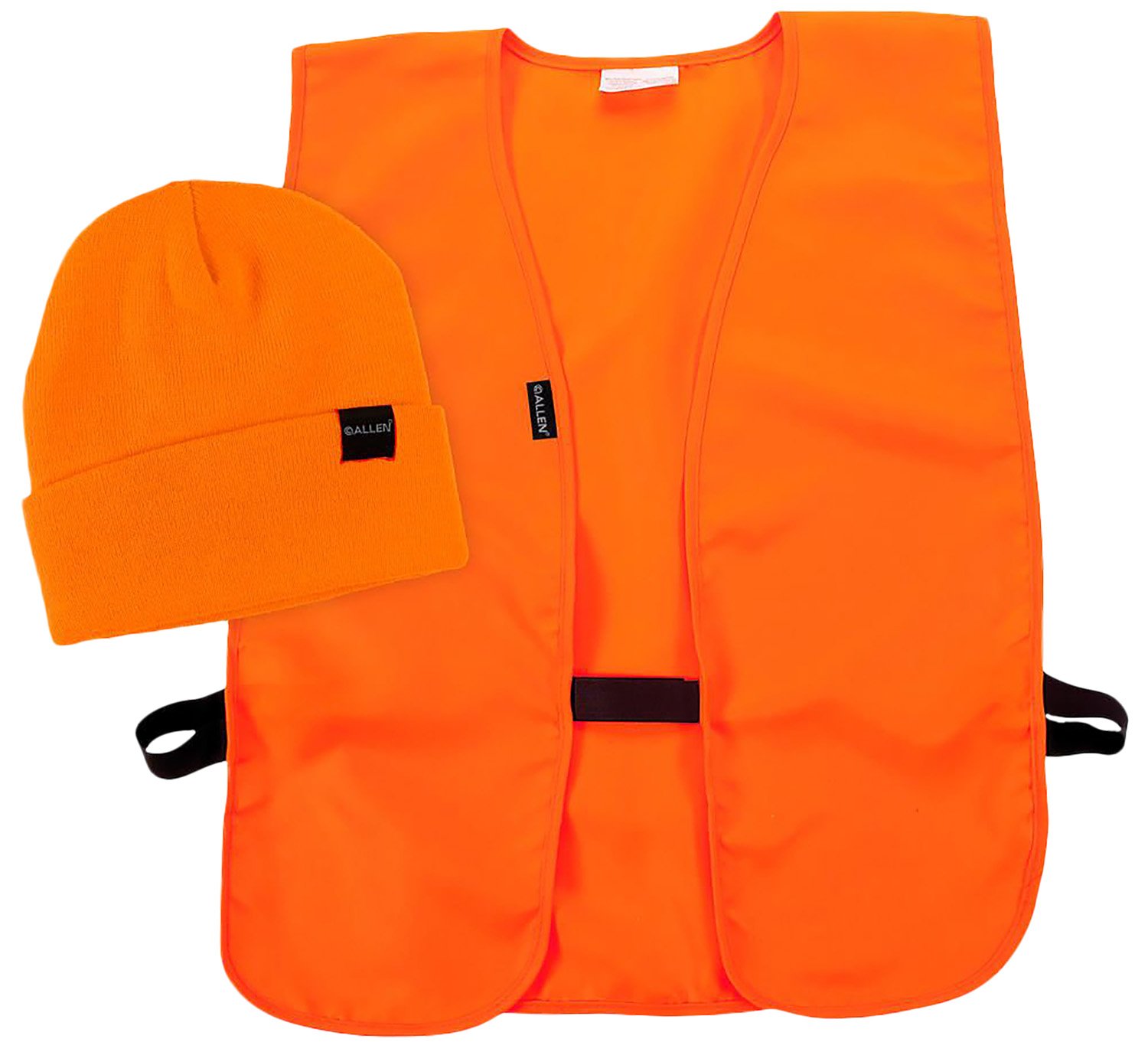 Allen 2394 Safety Vest&Cap Combo Orange Polyester