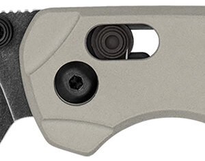 Kershaw 6105 Bel Air 3" Folding Reverse Tanto Plain Blackwash CPM MagnaCut Steel Blade, Bright Nickel Cerakote Aluminum Handle