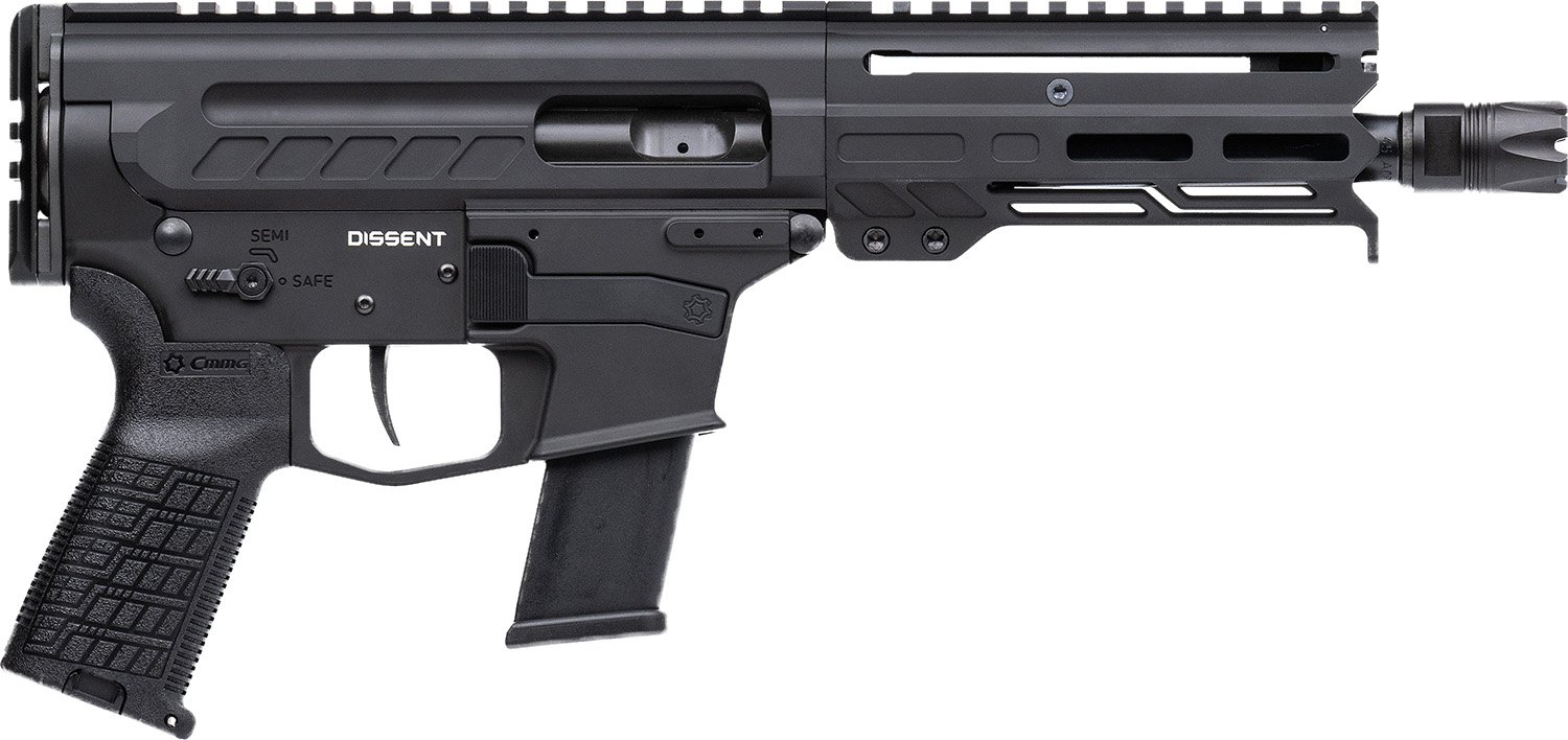 166370.jpg CMMG 45A4C0FAB Dissent MKG 45 ACP 13+1 6.50" Black Nitride Medium Taper Threaded Barrel, CMMG 5.5" M-LOK Handguards, Black Armor Cerakote Aluminum Picatinny Rail Receiver, CMMG Zeroed Grips