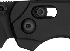 Kershaw 6105BLK Bel Air 3" Folding Reverse Tanto Plain Blackwash CPM MagnaCut Steel Blade, Black Aluminum Handle