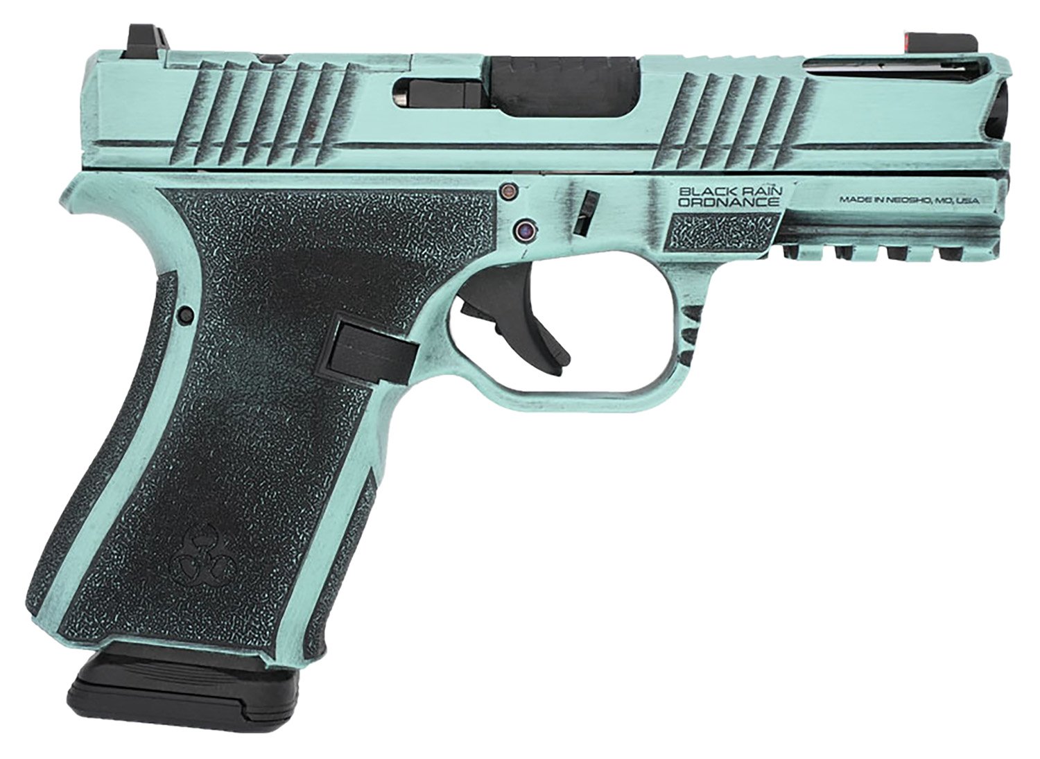 172482.jpg Black Rain Ordnance FLP9MMTBB Compact Frame 9mm 15+1 4" Stainless Steel Slide