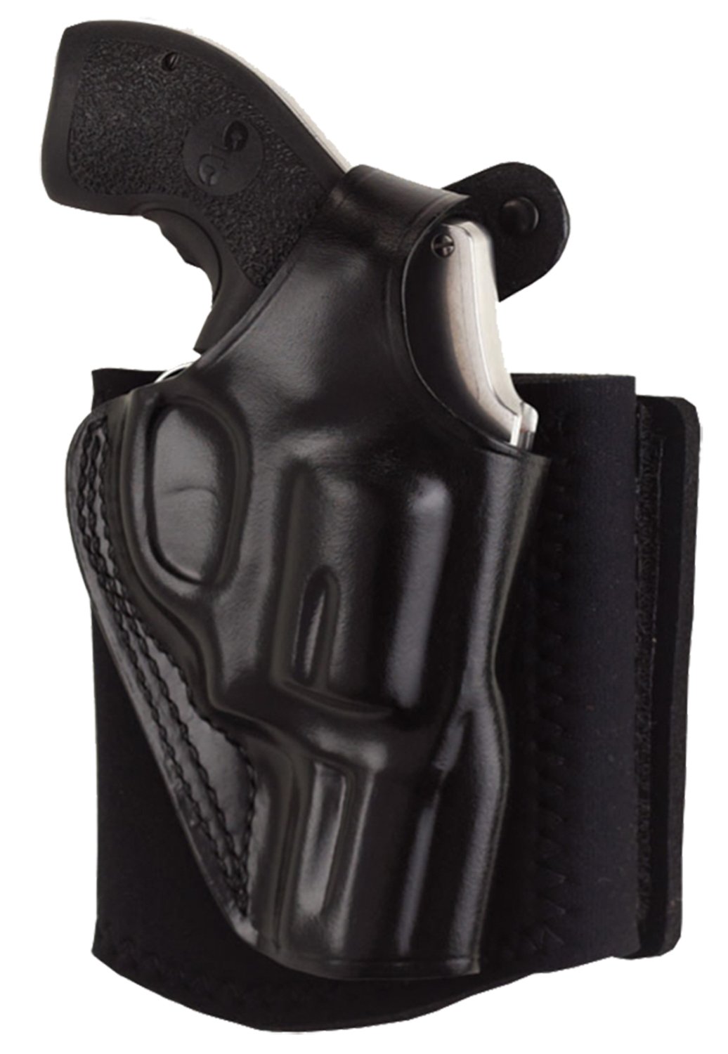 Galco AG600RB Ankle Glove  Fits Ankles up to 13" Black Leather Hook & Loop Compatible w/ Sig P365/P365 SAS/Glock 42 Right Hand