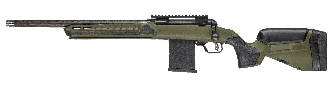 189791.jpg Savage Arms 32940 110 UltraLite Predator 22 ARC 10+1 18" Carbon Fiber Barrel, Arca Rail Forend, Hunter Green AccuStock w/AccuFit V2 Synthetic Stock, Left Hand