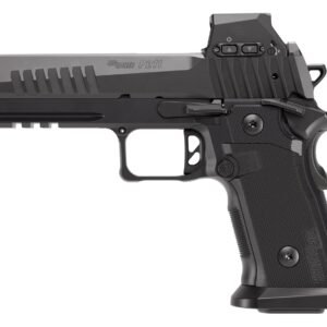 Sig Sauer 211F9GT5RXSL P211 GT5 w/Optic Full Size 9mm Luger 21+1 5" Black Barrel, Black Nitron Stainless Steel Serrated w/Optic Slide & Frame w/Beavertail & Picatinny Rail, G10 Grip Panels, Sig ROMEO-