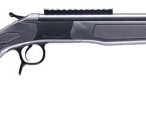 CVA CR4447 Scout  338 ARC 1rd 16.50" Matte Blued Threaded Barrel & Receiver w/DuraSight Rail, Stealth Gray Synthetic Stock