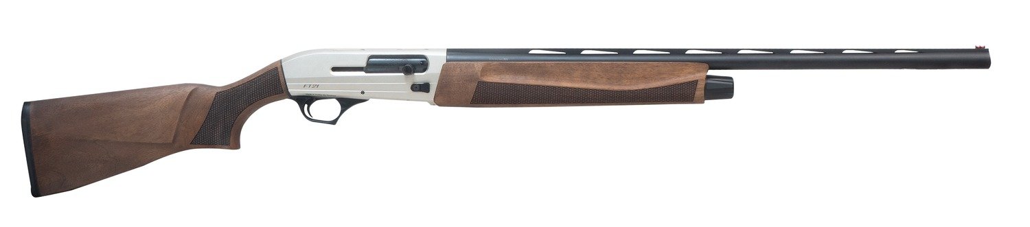 194248.jpg Pointer REXFT21W12 Field Tek FT21 Semi-Auto 3" 5+1 28" Black Vent Rib Barrel, Silver Aluminum Receiver, Fixed Turkish Walnut Stock