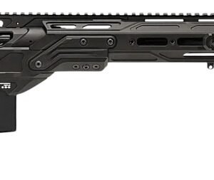 Cadex Inc CDXMCKRKN33827BR30I2D3 CDX-MC Kraken 338 Lapua Mag 5+1 27" Black DLC Match Grade Threaded Barrel, Black DLC Receiver w/Picatinny Rail, M-LOK Handguard, Black Adjustable Folding Buttstock, Bl