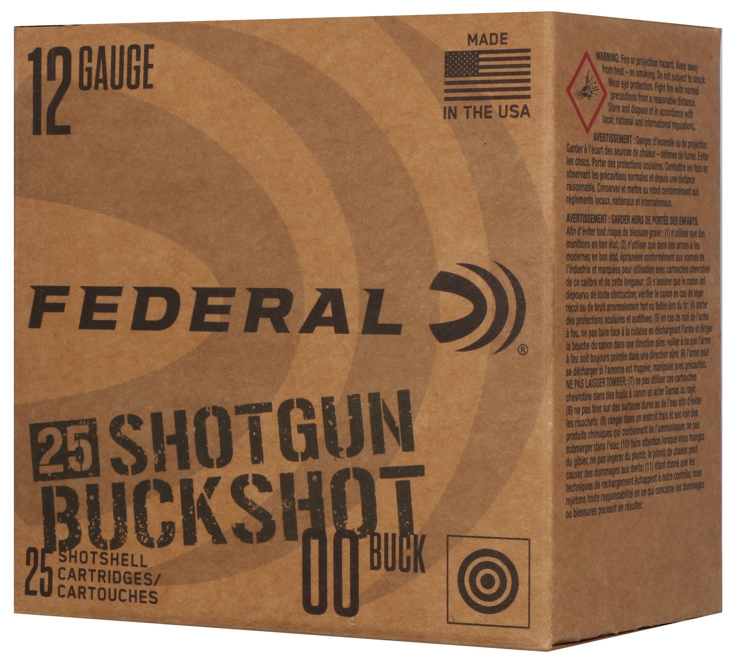 FED F12BK2500        12  2-3/4" MAX 9 00BK   25/10