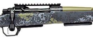 Horizon Firearms HRF-VE2-7MBC-16R Venatic 2 7mm BC 16" Sage Green Spiral Fluted Threaded Barrel, Black DLC Receiver w/Picatinny Rail, Arca Rail Forend, Artic Moss Iota EKO X Carbon Fiber Stock