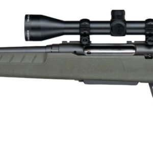 Savage Arms 33194 Axis 2 XP 30-06 Springfield 4+1 20" Matte Black Carbon Steel Threaded Barrel & Drilled & Tapped Receiver, OD Green Synthetic Fixed w/Pistol Grip Stock, 3-9x40mm Duplex Scope, Left Ha