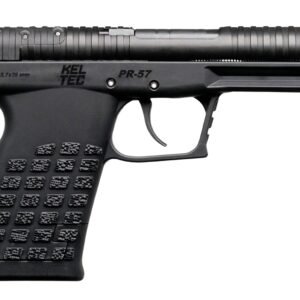 Kel-Tec PR57BLK10 PR-5.7 Compact 5.7x28mm 10+1 4.64" Stainless Rotary Barrel, Black Oxide Steel Optic Ready/Serrated Slide, Black Polymer Frame w/Accessory Rail, Textured Grip