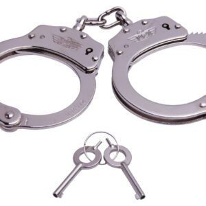 Uzi Accessories UZIHCCS Handcuffs Chain Silver Stainless Steel Includes 2 Keys