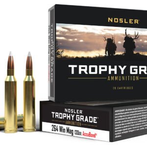 Nosler 60019 Trophy Grade 264WinMag 130gr Nosler AccuBond 20 Per Box/10 Case