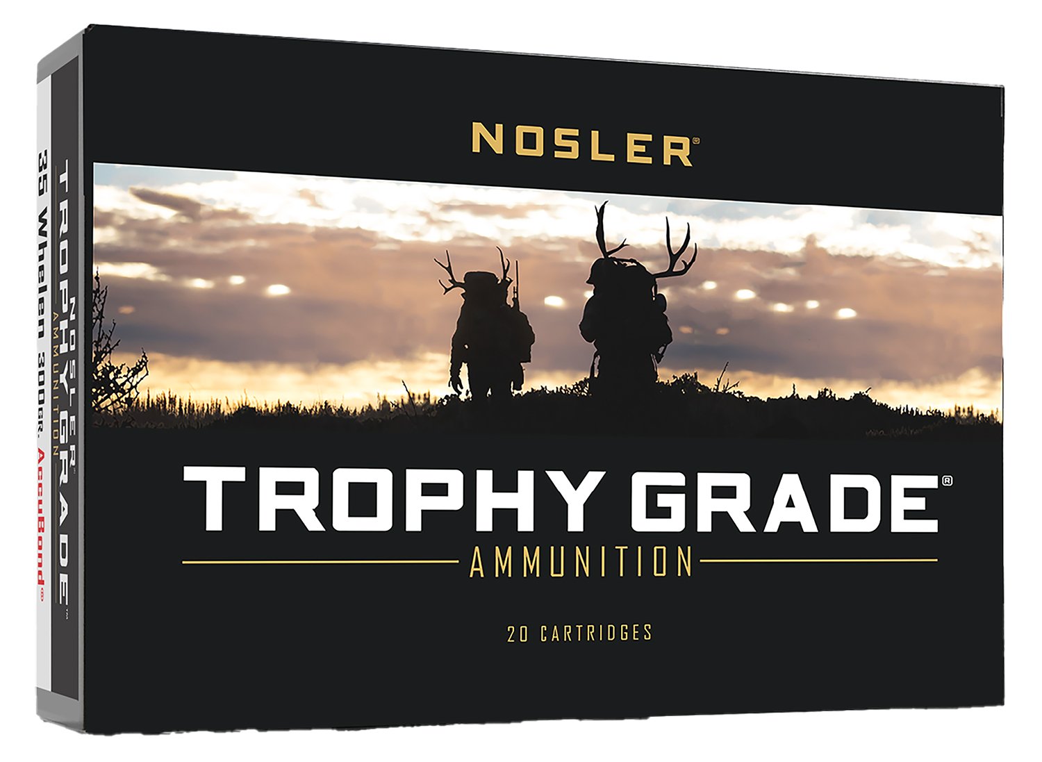 Nosler 60081 Trophy Grade  35Whelen 225gr Nosler AccuBond 20 Per Box/10 Case