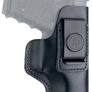 DeSantis Gunhide 031BA77Z0 Insider  IWB Black Leather Belt Clip Fits H&K P2000SK/Springfield XD/XD-E 3.30" Barrel Right Hand