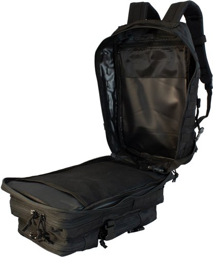 RED ROCK LARGE ASSAULT PACK - BLACK W/ WEBBING - Image 2
