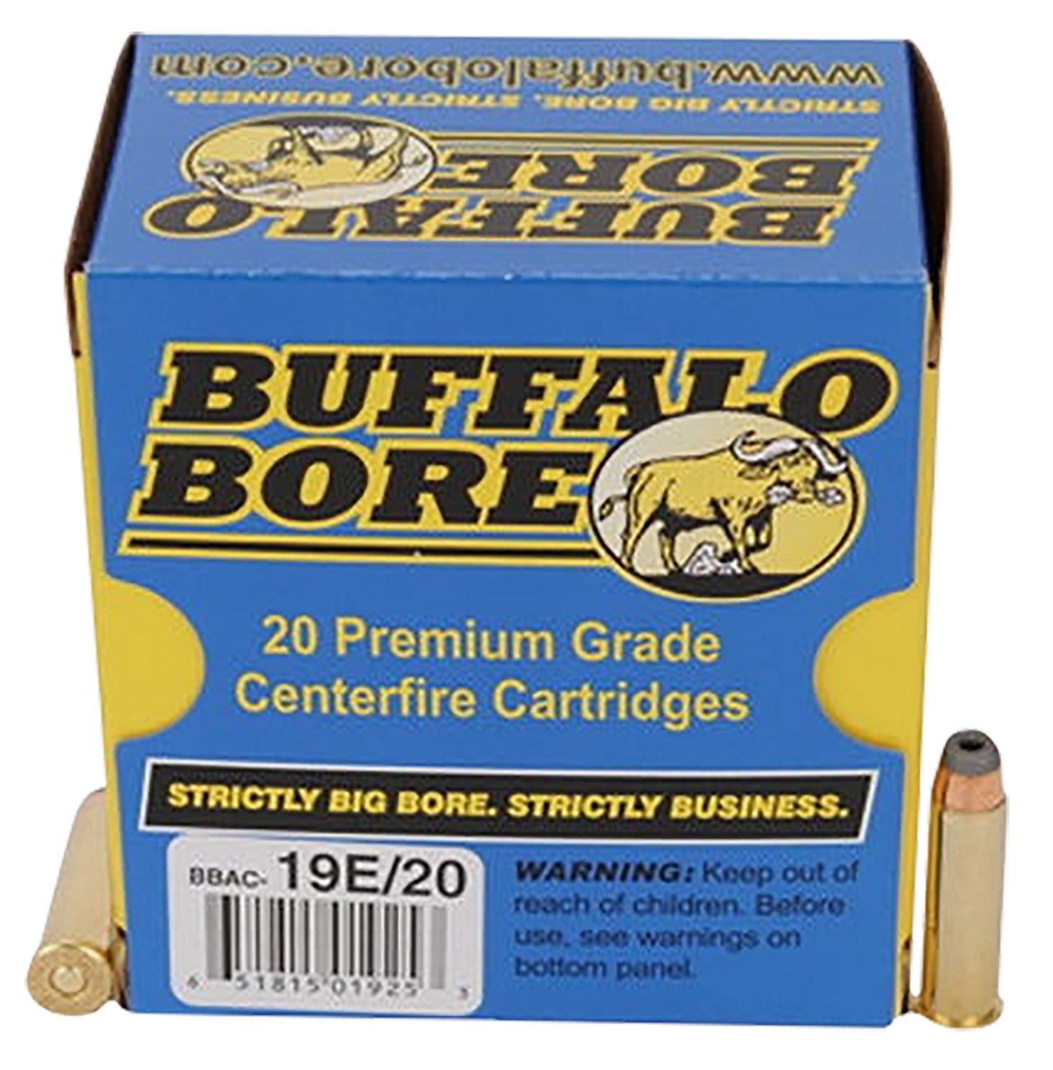 Buffalo Bore Ammunition 19E20 Tactical Strictly Business 357Mag 158gr Jacketed Hollow Point 20 Per Box/12 Case