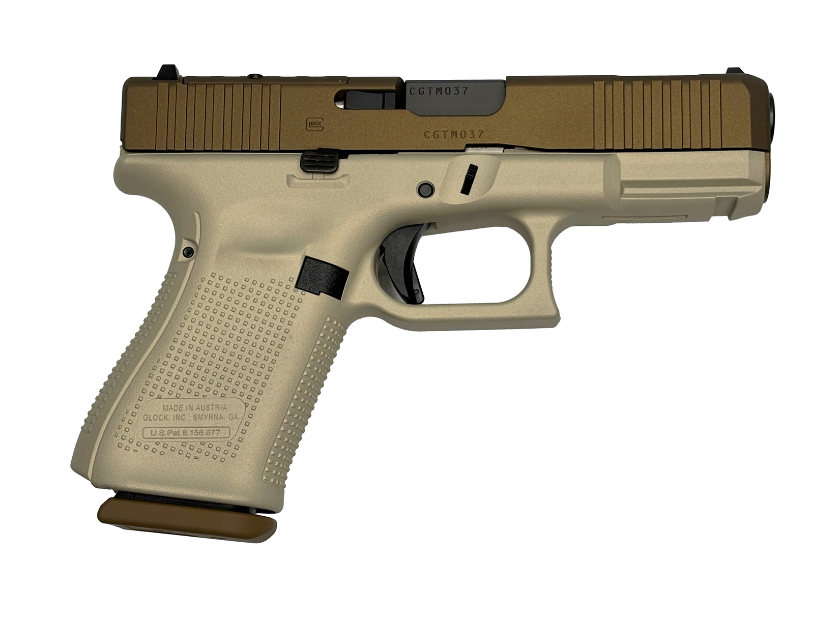 GLOCK G19 V PORTED 9MM 15RD OR SHARK COAST TAC NAPPSTIRR PV1959203PTNAP CAMFOUR EXCLUSIVE - Shark Coast Tactical