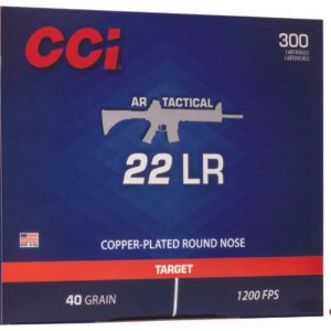 CCI 956 AR Tactical  22LR 40gr Copper Plated Round Nose 300 Per Box/10 Case