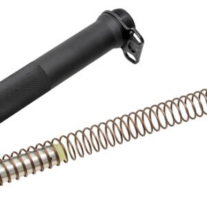 CMMG 55CA65A Receiver Extension Kit  Black Buffer Tube, Carbine Buffer, Ambi Sling Mount End Plate, Fits AR-15 Pistol