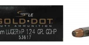 CCI 9mm +P Speer Gold Dot CCI53617 124 gr JHP 50 rounds