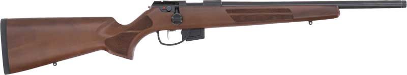ANSCHUTZ 1761 HB 17HMR 18" TB - BLUED/WALNUT CLASSIC 2-STG