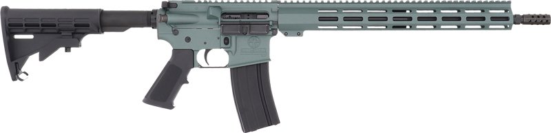 G223CHGNIT.jpg GLFA AR15 RIFLE 223 WYLDE - 16" NIT BBL CHARCOAL GREEN