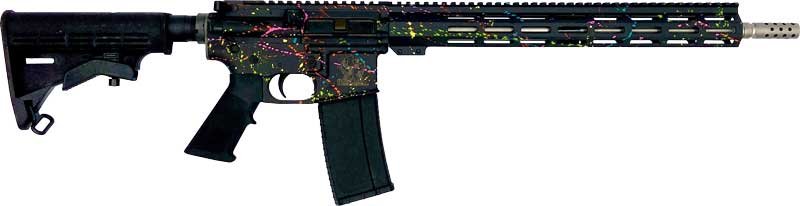 GL15223SSSBLK.jpg GLFA AR15 SPLATTER 223 WYLDE - 16" S/S BBL BLACK SPLATTER