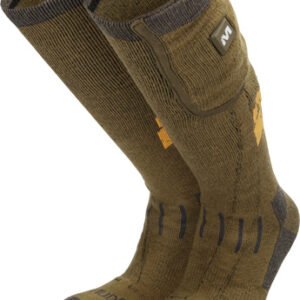 MUDDY NUCLEUS HEATED SOCKS - BROWN CLAY LARGE/X-LARGE