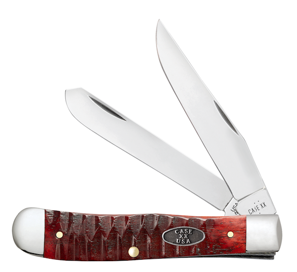 CASE TRAPR 2BL 41/8" GATOR RED BN