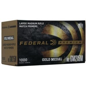 Federal Premium Gold Medal Centerfire Primers-Large Magnum Rifle Match 1000/ct