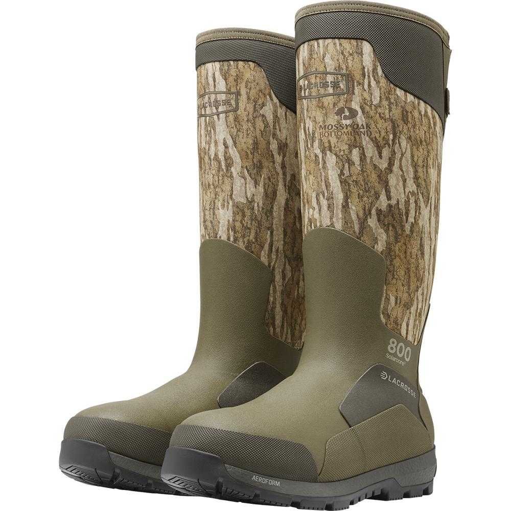 LaCrosse Alphaburly Aero 17" Mens Hunting Boots 800G Mossy Oak Bottomland 12
